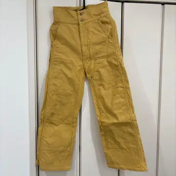 AURALE 베이지 워크 팬츠 하이웨스트