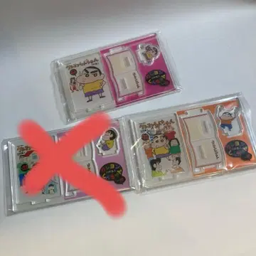 짱구는 못말려(크레용 신짱) 아크릴 스탠드 커버 컬렉션 3개 세트 원작