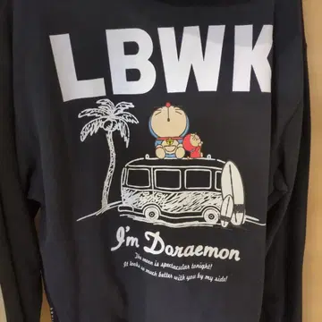 LBWK 도라에몽 콜라보 후드티 XL 블랙