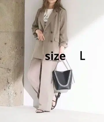 요시타카 유리코 착용 글로벌 워크 관리하기 쉬운 셋업/W 자켓