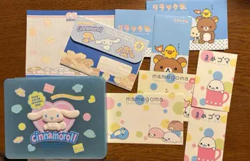 헤이세이 레트로 당시품 시나몬 롤 케이스 리락쿠마 마메고마 레터 세트