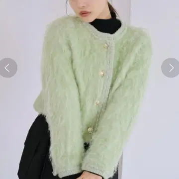 SNIDEL 스나이델 퍼라이크 니트 자켓 가디건