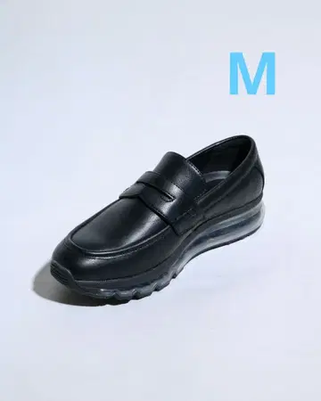 MB 에어 밑창 로퍼 인조 가죽 M 사이즈 26.5~27.0 블랙