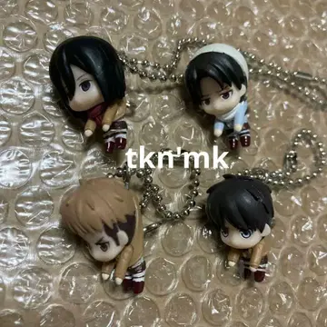 진격의 거인 츠마넷츠나게 마스코트 가챠 피규어 키링