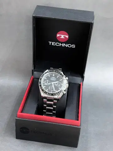 [컨디션 최상 작동] TECHNOS 크로노그래프 쿼츠