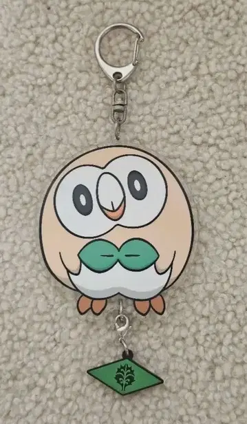 포켓몬 센터 한정판 모쿠로 아크릴 키링 러버 참