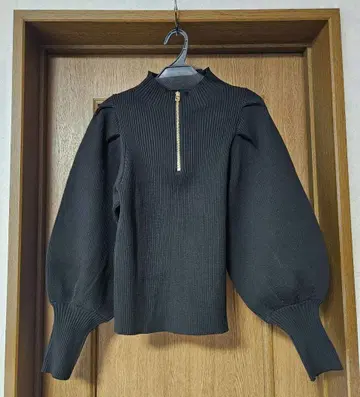 FENNEL 미들 게이지 하프 지퍼 니트 풀오버 YAMADAYA