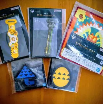 몬헌 와일즈 제일복권 H상 러버 모듬 4종 F상 1종