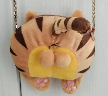 [ 새상품 미사용 ] 호랑이 고양이형 봉제 인형 백 숄더백 체인백