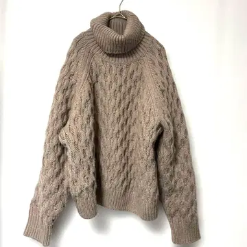 H&M 베이지 터틀넥 니트 US [ XXL ]