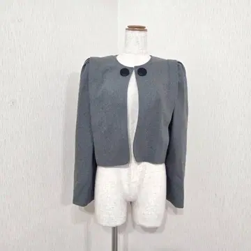 Tainer ruttsu 노카라 자켓 숏 기장 포멀 그레이