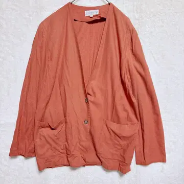프렌치 커넥션 오렌지 테일러드 자켓 오버 사이즈 실크 100%