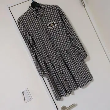 PINK HOUSE 체크 무늬 긴팔 원피스