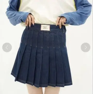 common gull products. 거리의 데님 플리츠 스커트