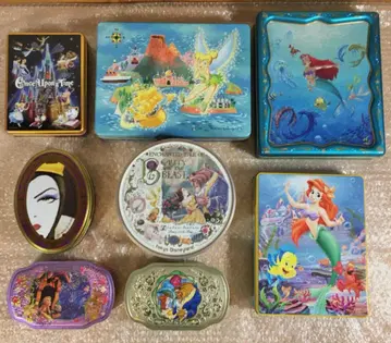 디즈니 빈 캔 8개 세트 프린세스