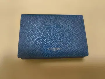 PELLE MORBIDA 파랑 가죽 3단 폴더형 지갑