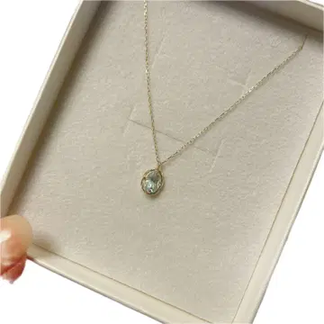 K10 스톤 목걸이 L&Co 아쿠아 마린