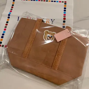 [ 미사용 새상품 ] 페이저 올드 테디 와펜 토트백 베이지 스몰