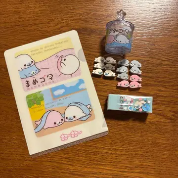 마메고마 지우개 미니 파일 헤이세이 레트로 당시품 레어