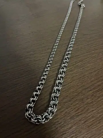 silver925 레이스업 디자인 실버 목걸이