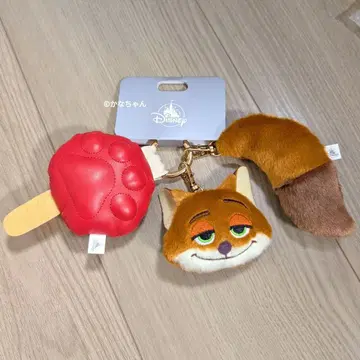 주토피아 닉 봉제 인형 키체인 발바닥&꼬리 디즈니 스토어