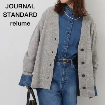 새상품급 저널 스탠다드 리룸 해밀턴 울 V넥 가디건