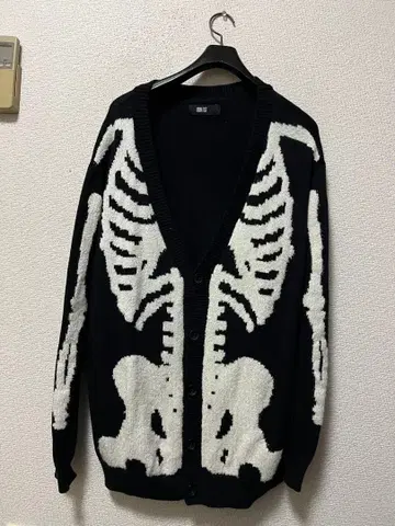 아이언 피스트 휴먼 본 코튼 니트 가디건 /L 블랙