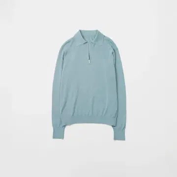 [ ZOZOTOWN ] LAPIIS/HARF ZIP KNIT POLO