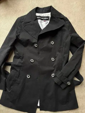 Mary Quant London 블랙 트렌치코트