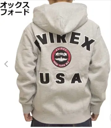 AVIREX 아비렉스 맨투맨 집업 후드티