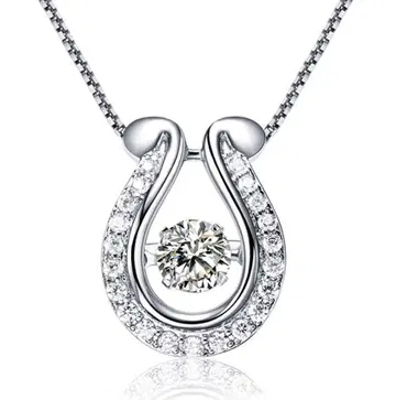 SALE! 댄싱 스톤 여성용 cz 다이아 플라티나 마감