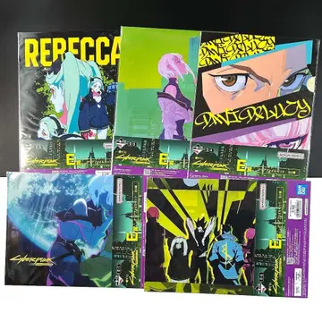 제일복권 사이버 펑크 엣지 러너즈 E상 클리어 파일 5종 묶음 판매