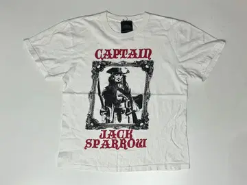 Disney 잭 스패로우 화이트 반팔 T셔츠 L 상당