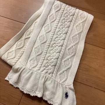 랄프 로렌 케이블 니트 머플러 키즈