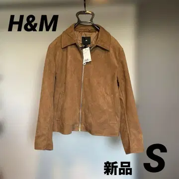 [ 새상품 ] H&M * 페이크 스웨이드 * 자켓 * 소매 지퍼 * S