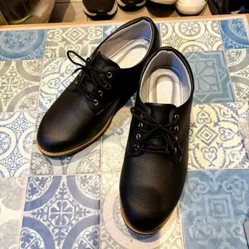 [ 새상품 ] Pansy 팬지 레이스업 슈즈 블랙 24.5cm