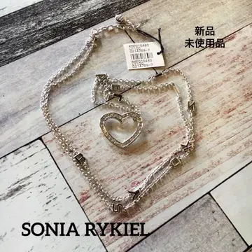 [ SONIA RYKIEL ] 미사용 새상품 목걸이 하트 로고