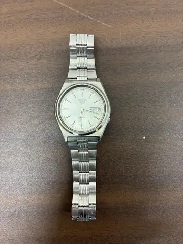 고가 5 SEIKO 자동 와인딩 시계 실버