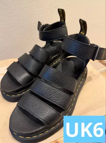 Dr. Martens 블랙 검정 샌들 닥터마틴 마틴 통굽