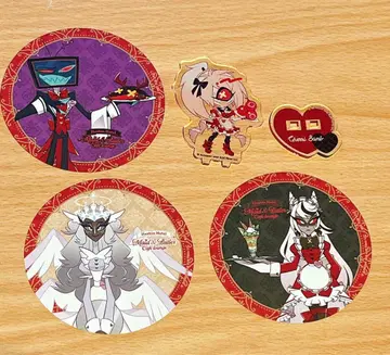 해즈빈 호텔 코스터 아크릴 스탠드 4종 세트