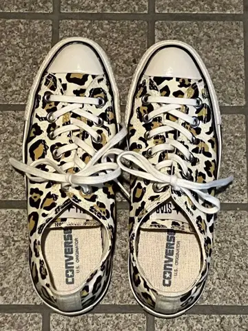 새상품급 CONVERSE US 레오파드 무늬 ALL STAR 스니커즈