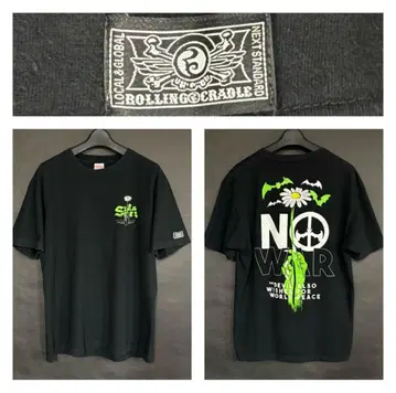 SiM Daisy flower NO WAR 티셔츠 L 사이즈