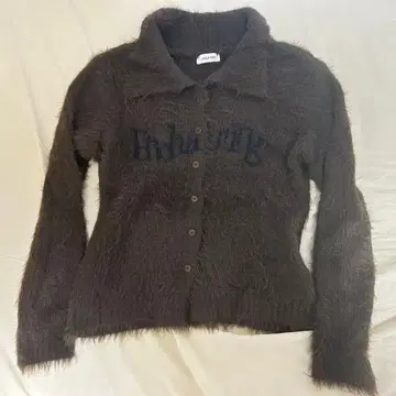 LAGUAGEM 샤기 니트 브라운