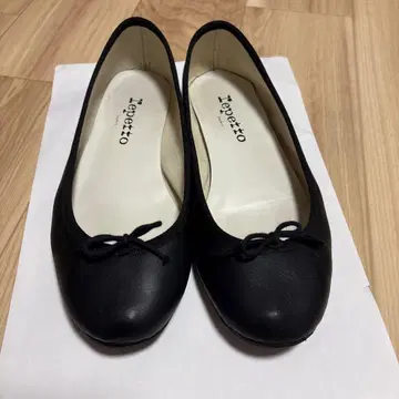 레페토 repetto 상드 리옹 발레 슈즈 37 블랙 가죽