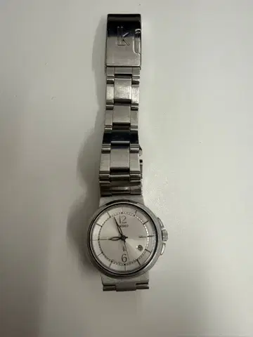 SEIKO 아날로그 손목시계 실버