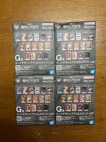 원피스 제일복권 카드 디자인 아크릴 스탠드 4개입