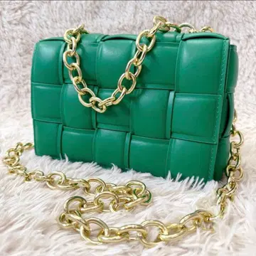 새상품급 00s archive 뜨개질 체인 숄더 백