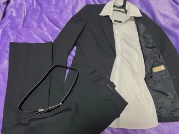 AOKI LESMUES 여성용 취업 정장 셔츠 벨트 세트