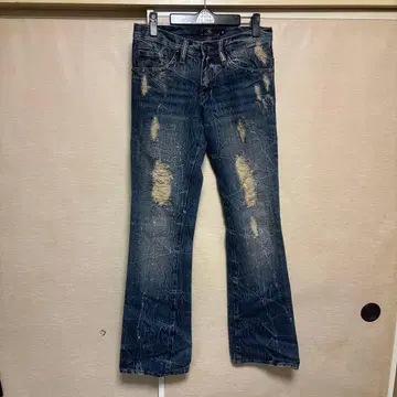 Midas 데미지 가공 부츠컷 데님