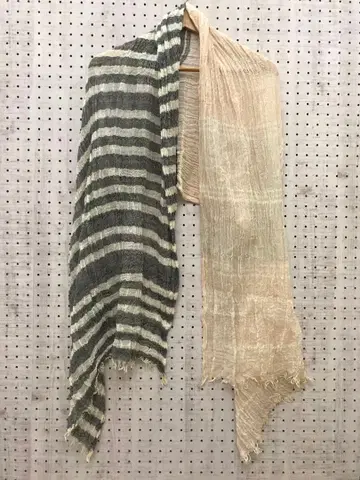 빈티지 페어리 그런지 구제 의류 잡화 보더 주름 가공 프린지 스톨